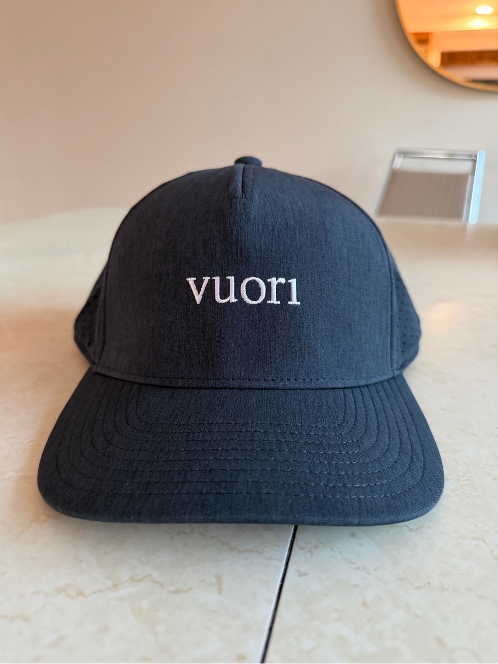 NWT Vuori Embroidered Logo Cap Navy